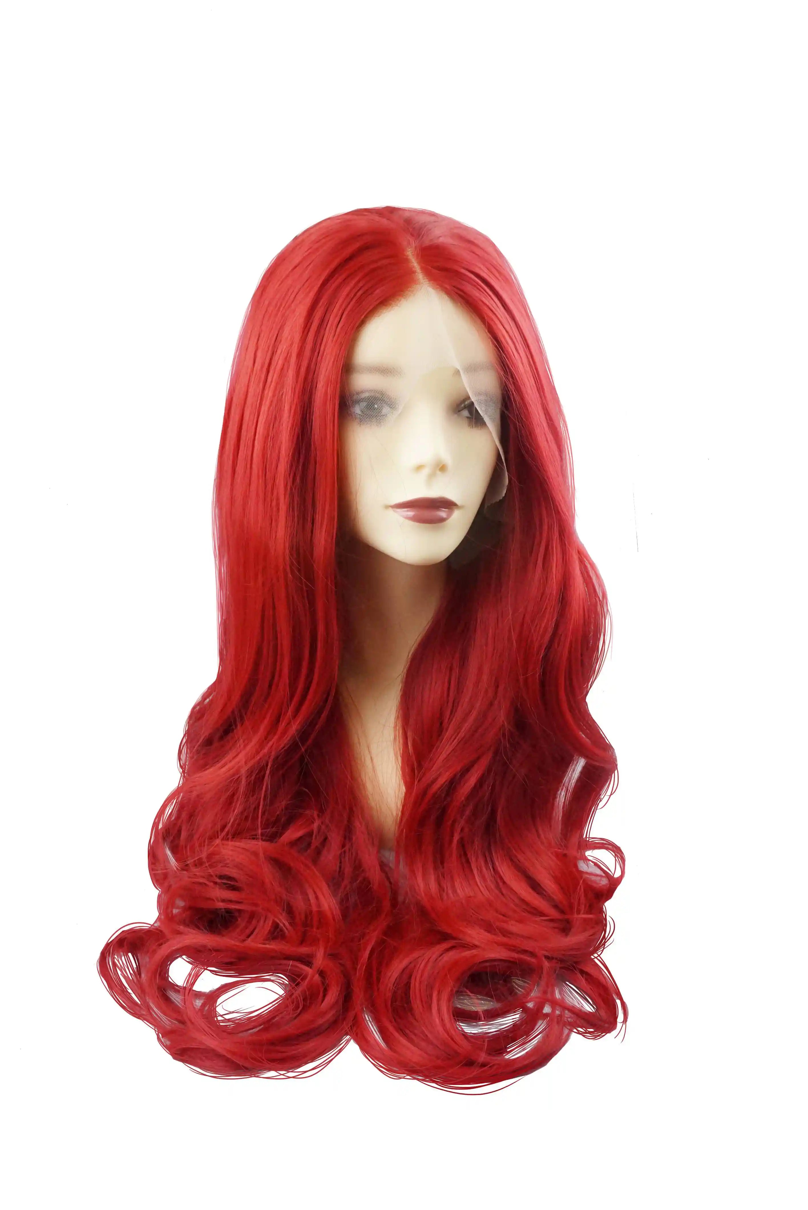 Ariel｜synthetic Swiss lace front wig
