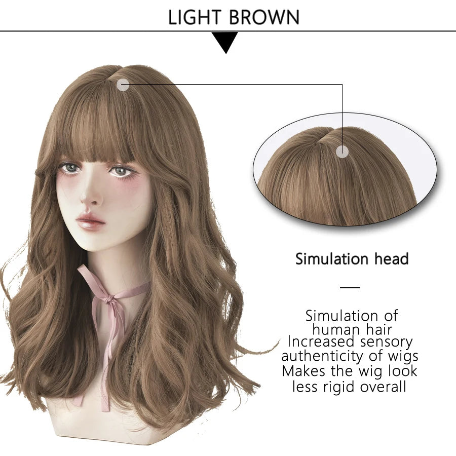 (Free Shipping) Sweet Monster | rose cap heat-resistant wig