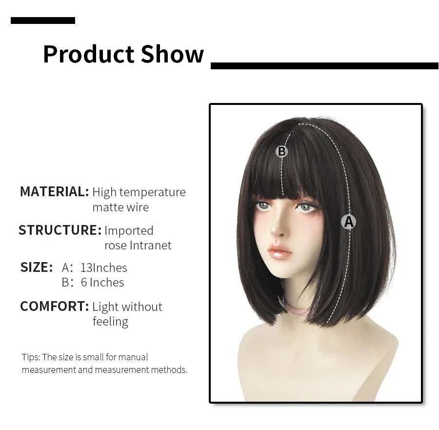 (Free Shipping) Davia | ROSE CAP HEAT RESISTANT WIG