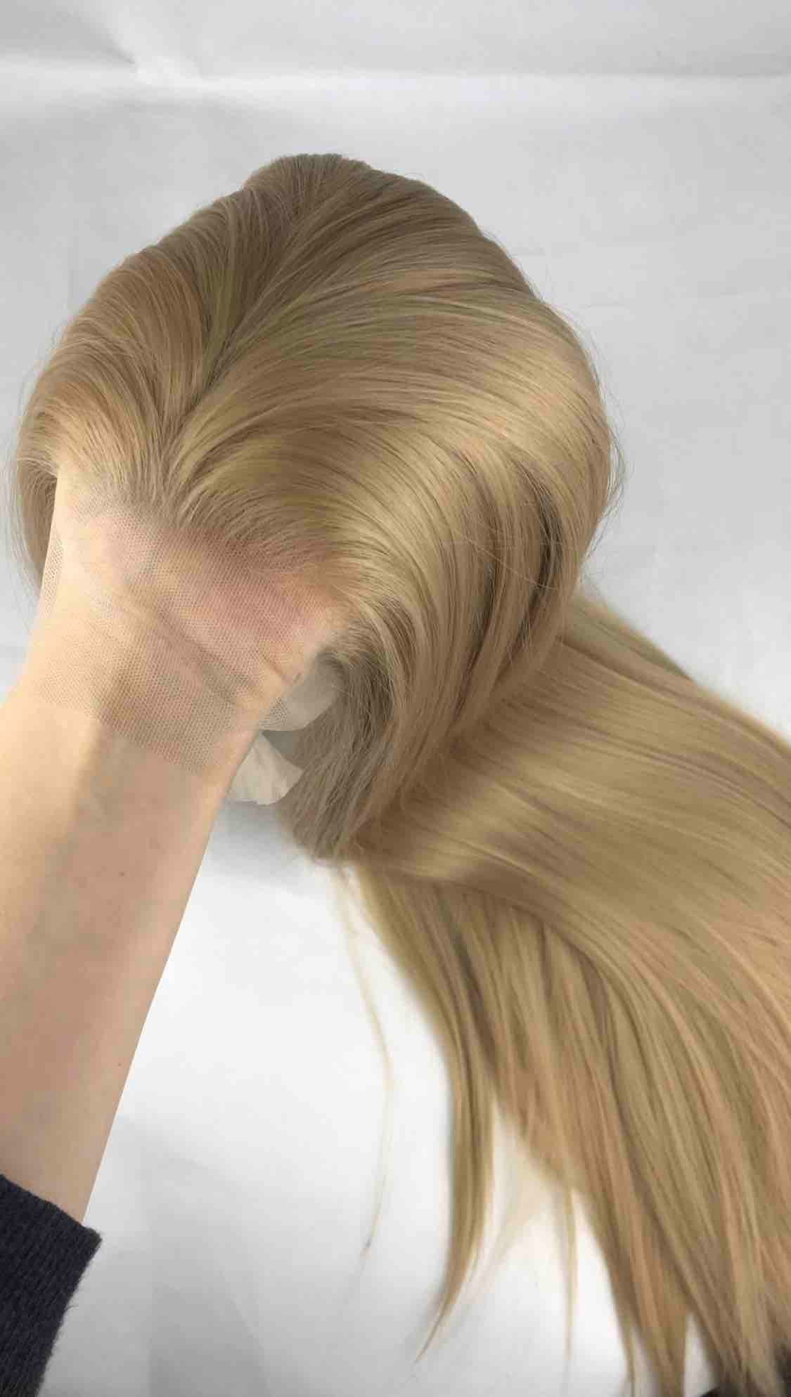 Ariana Blonde｜Pre-Plucked Synthetic Swiss Heat-resistant Lace Front Wig