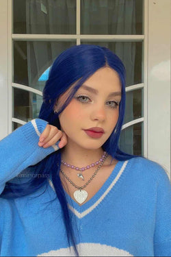 Party's over｜synthetic Swiss lace front wig