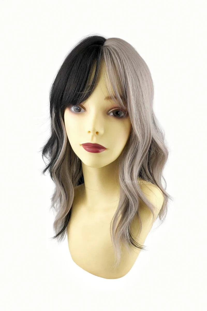 18-Inch Natural Curly Hair with Silver Base