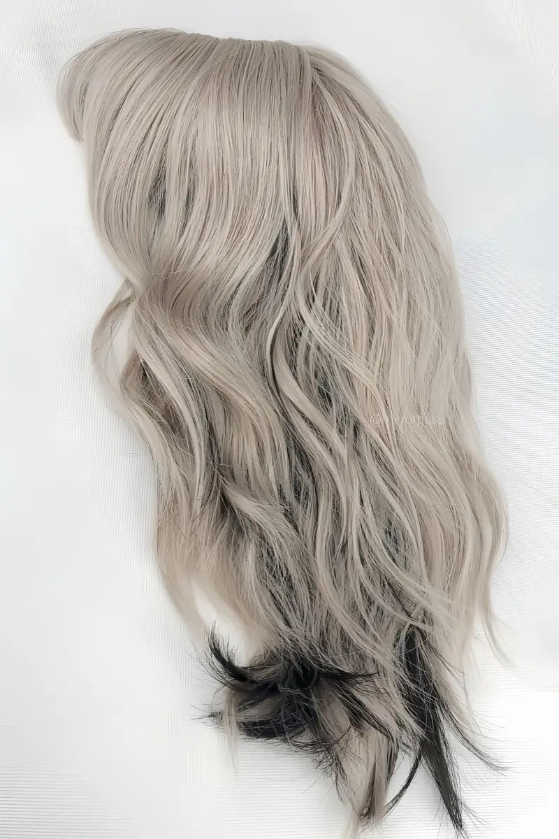 Edgy Silver and Black Wig for Cosplay or Daily Wear