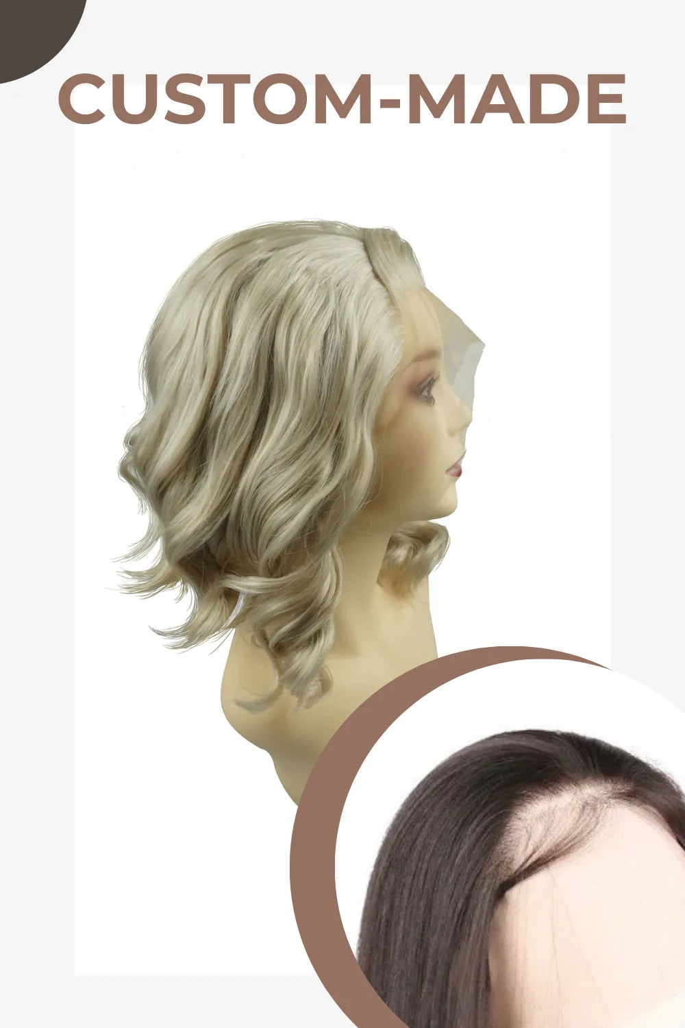 Danvers｜Synthetic Swiss Lace Front Wig