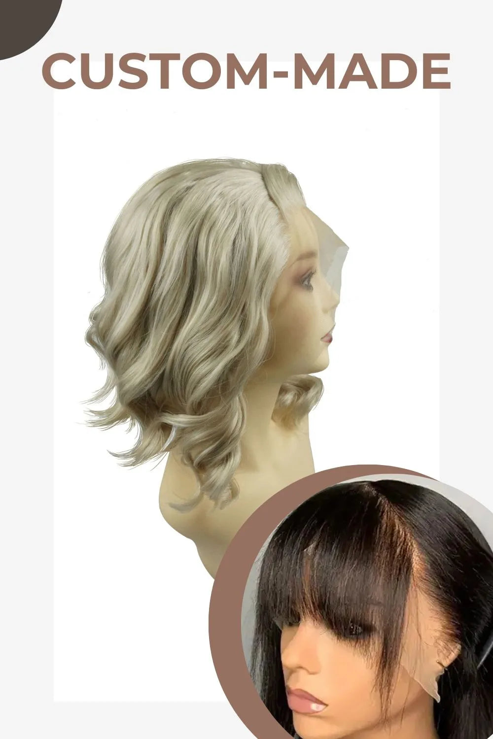 Danvers｜Synthetic Swiss Lace Front Wig