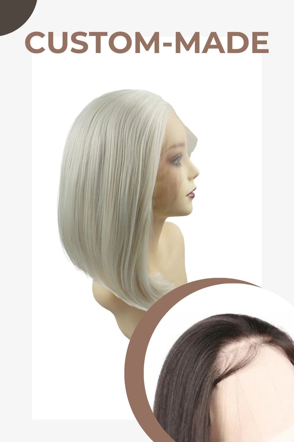 Flamingo｜synthetic swiss lace front wig