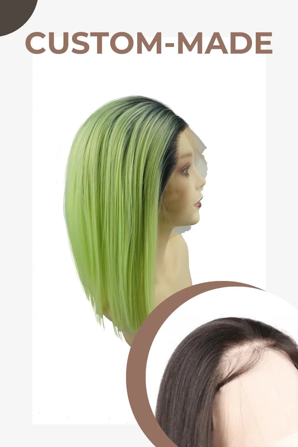 Kylie J｜Synthetic Swiss Lace Front Wig