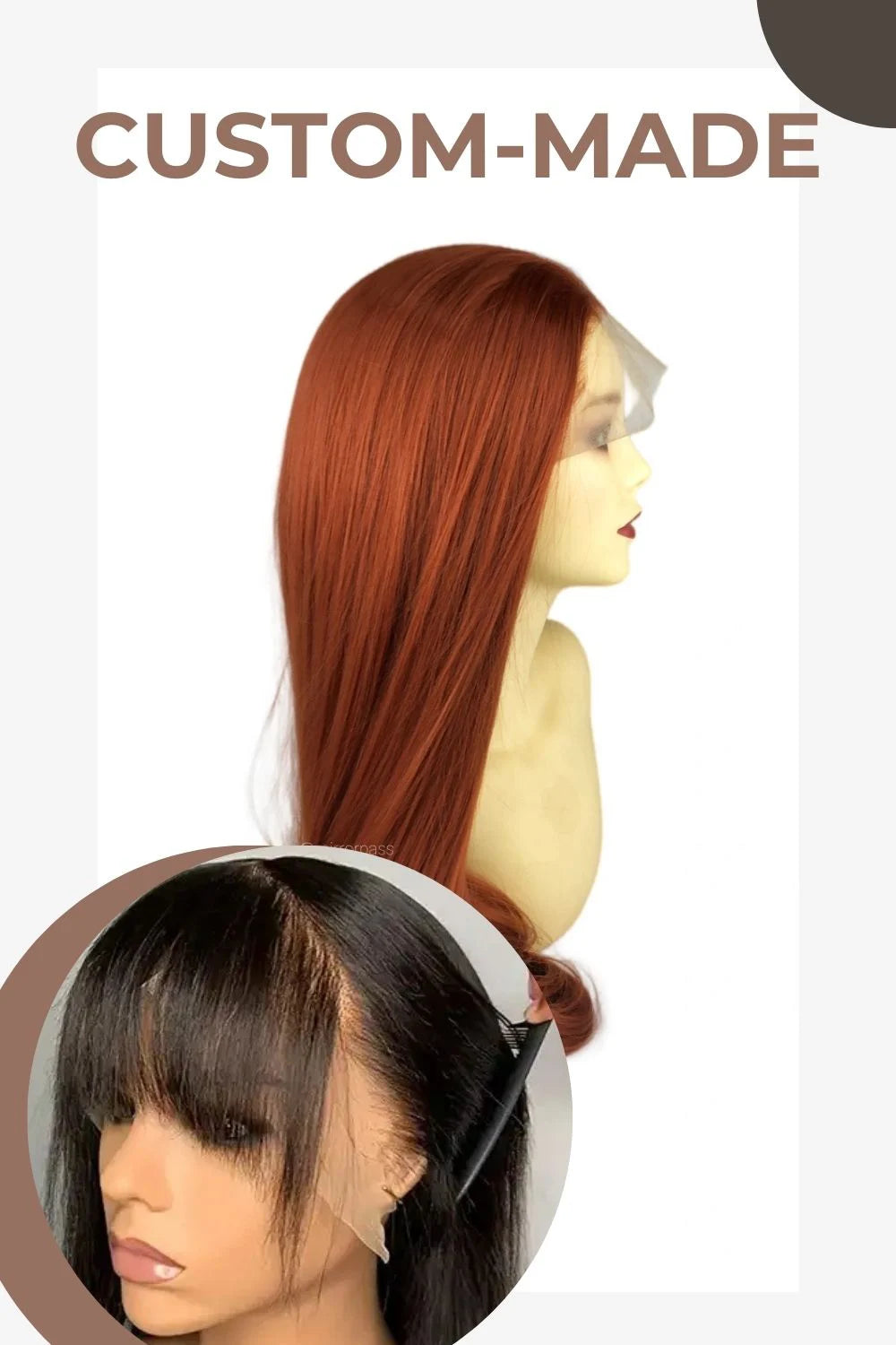 Lindsay｜Pre-Plucked Synthetic Swiss Lace Front Heat-resistant Wig