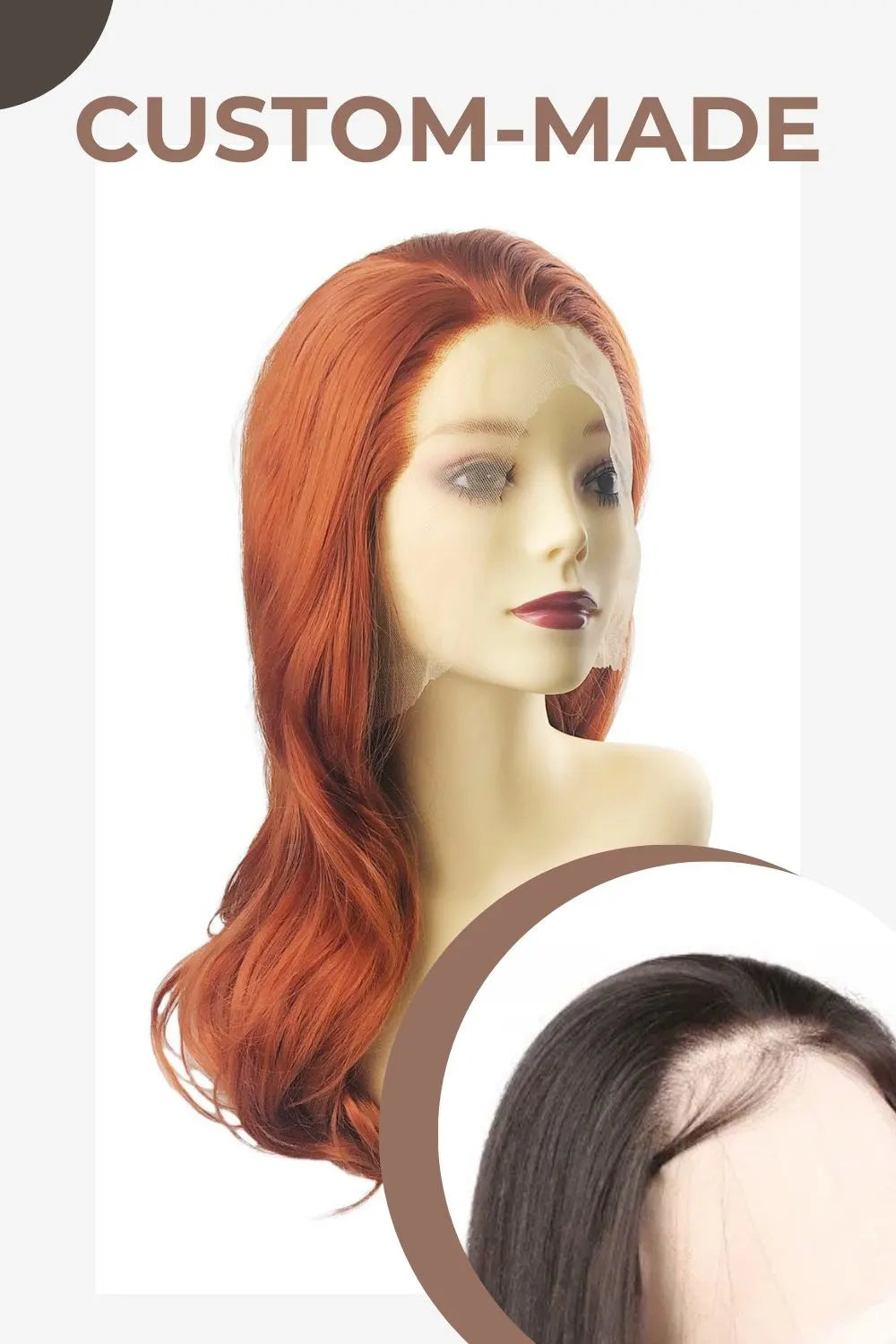 Mera｜synthetic swiss lace front wig