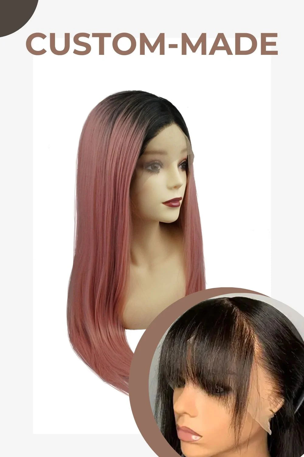 Pink Punk｜synthetic swiss lace front wig