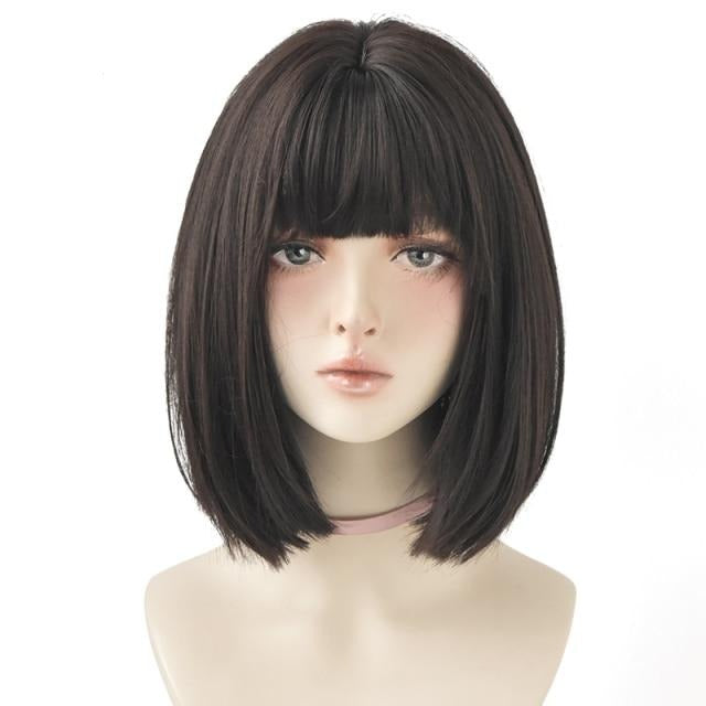 We call her Davia, a 13-inch sleek black bob wig that adds the perfect POP to any look.