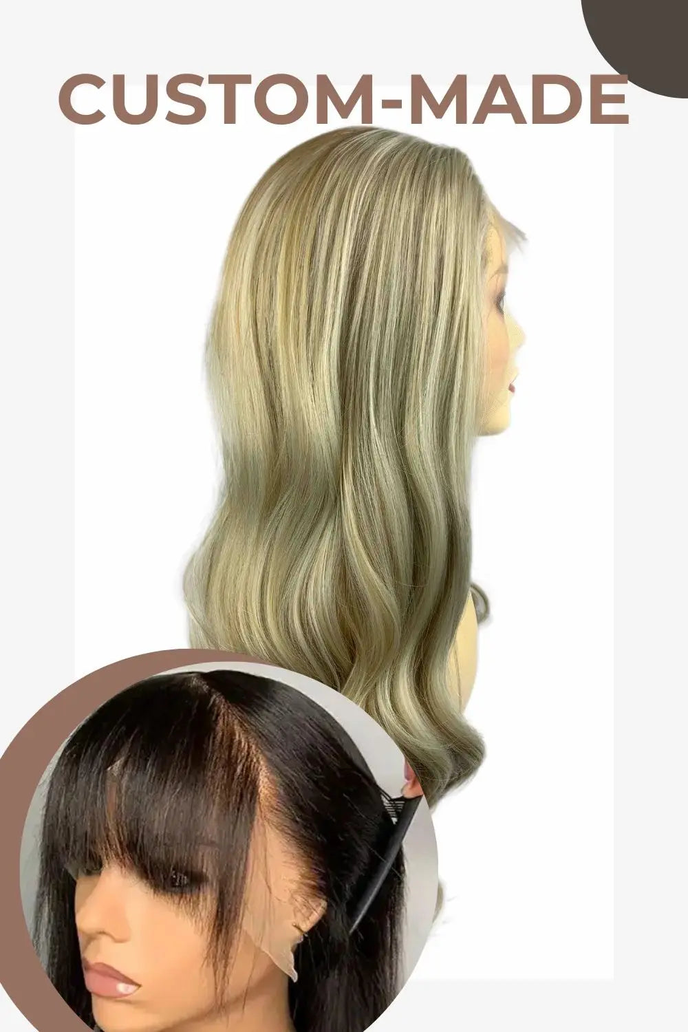 Romee | synthetic swiss lace front wig