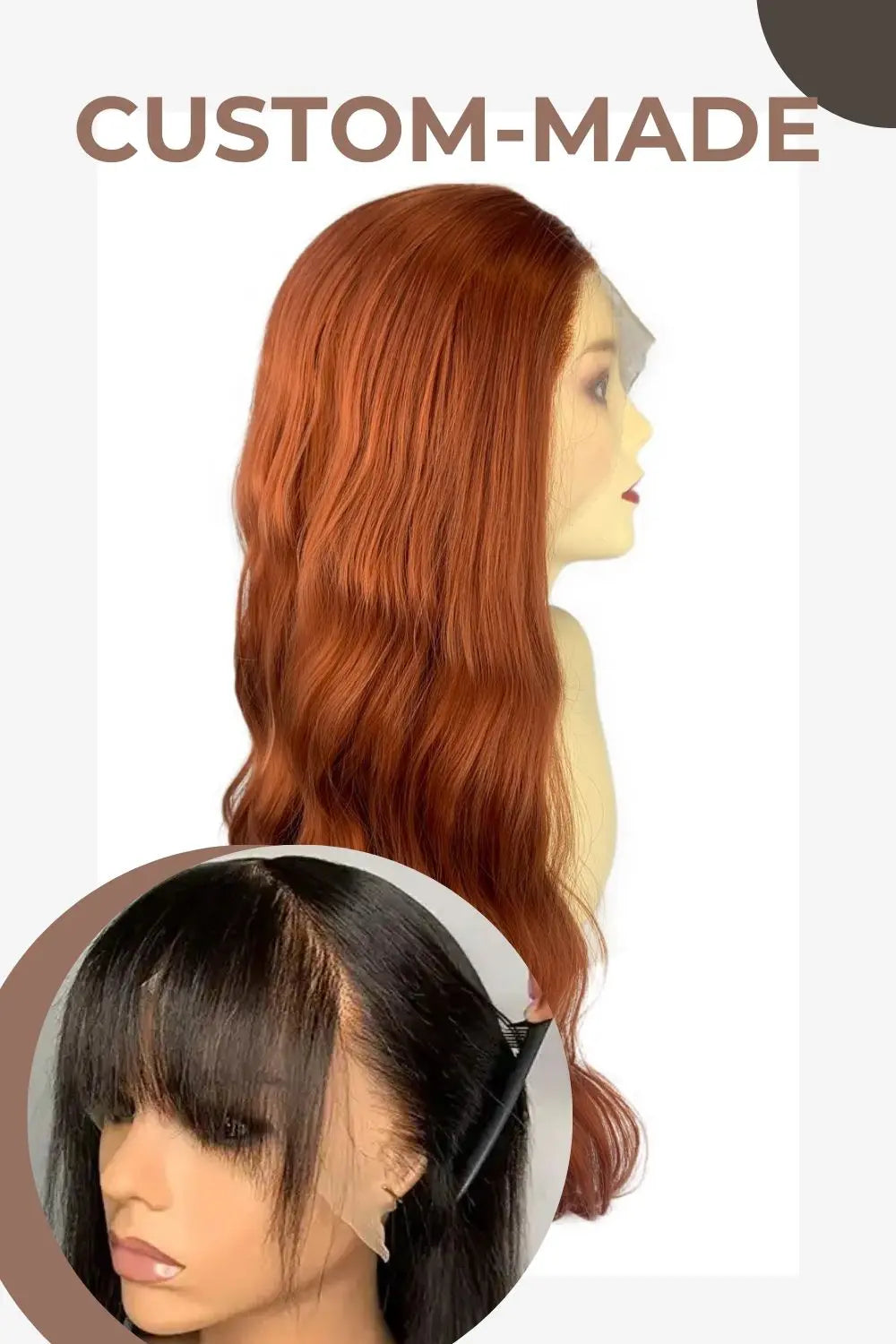 Serafina｜Synthetic Swiss Lace Front Wig
