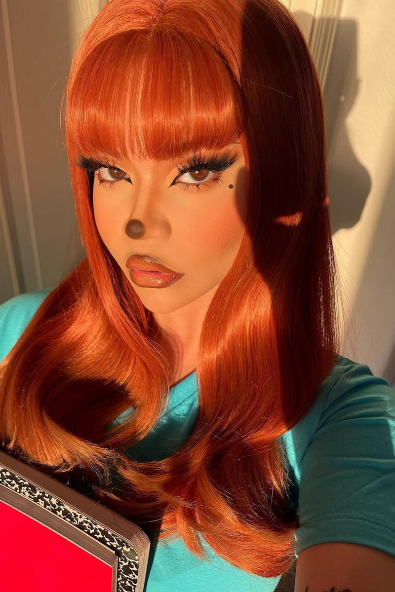 Cosplay Roxanne in stenie lace front wig from mirrorpass