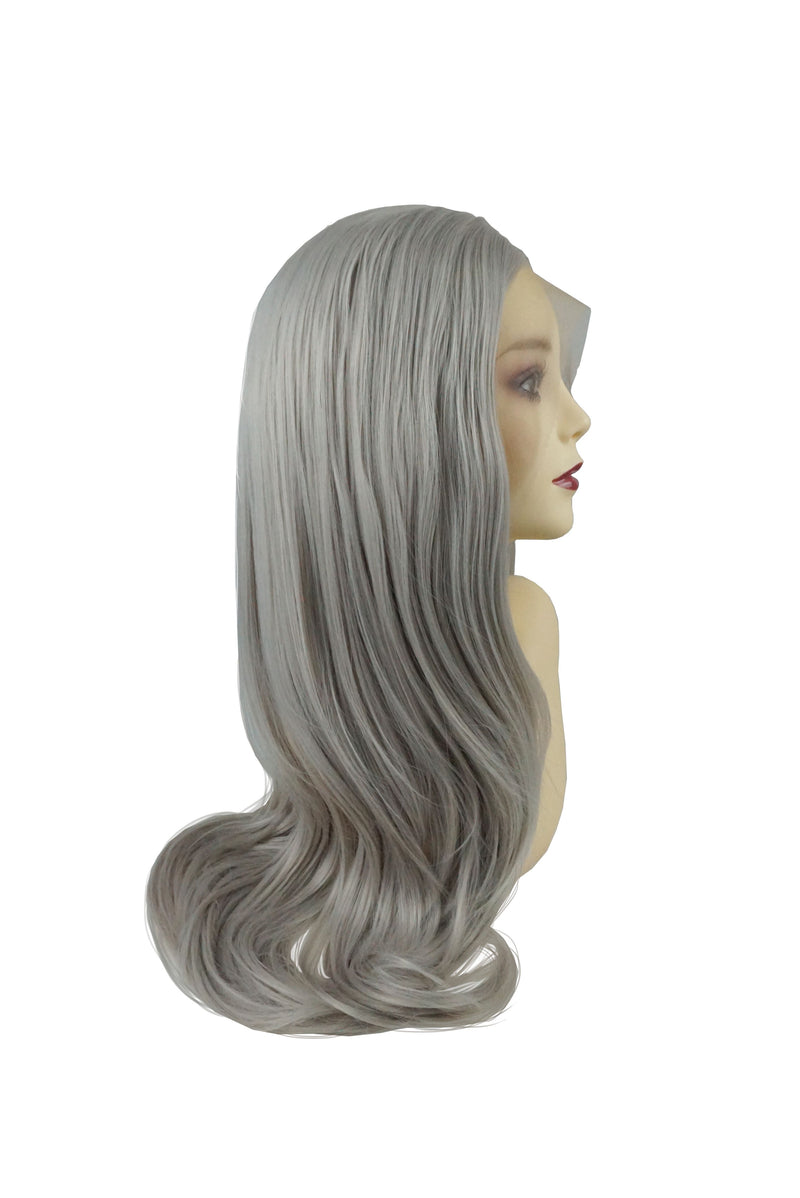 Atlanta silver｜Synthetic Swiss Lace Front Wig Mirrorpass.com