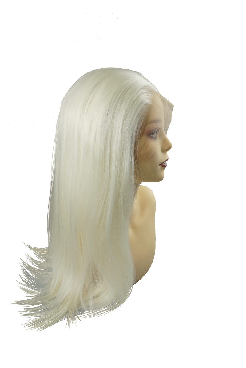 Silver Sable｜Synthetic Swiss Lace Front Wig Mirrorpass.com