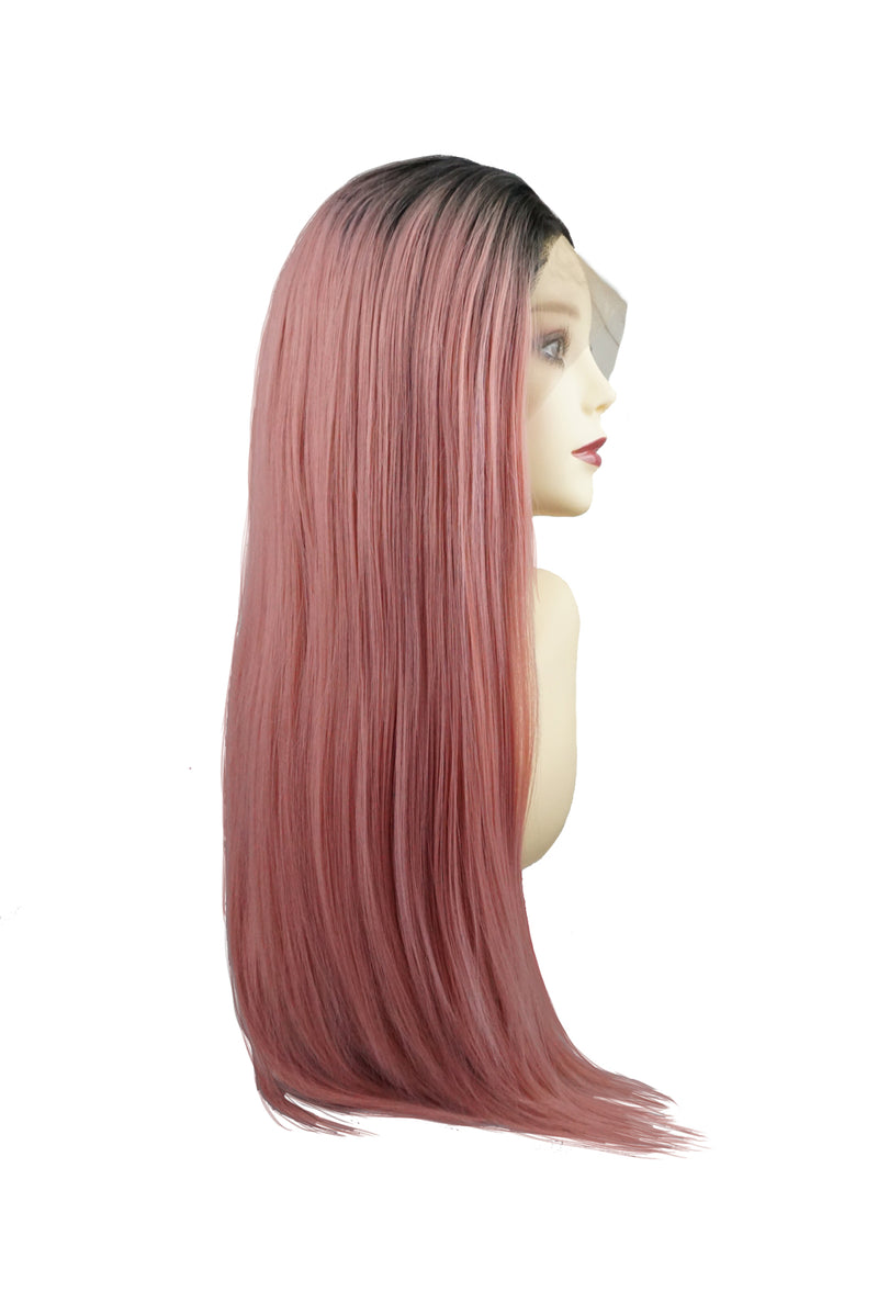 Pink Punk｜Synthetic Swiss Lace Front Wig Mirrorpass.com