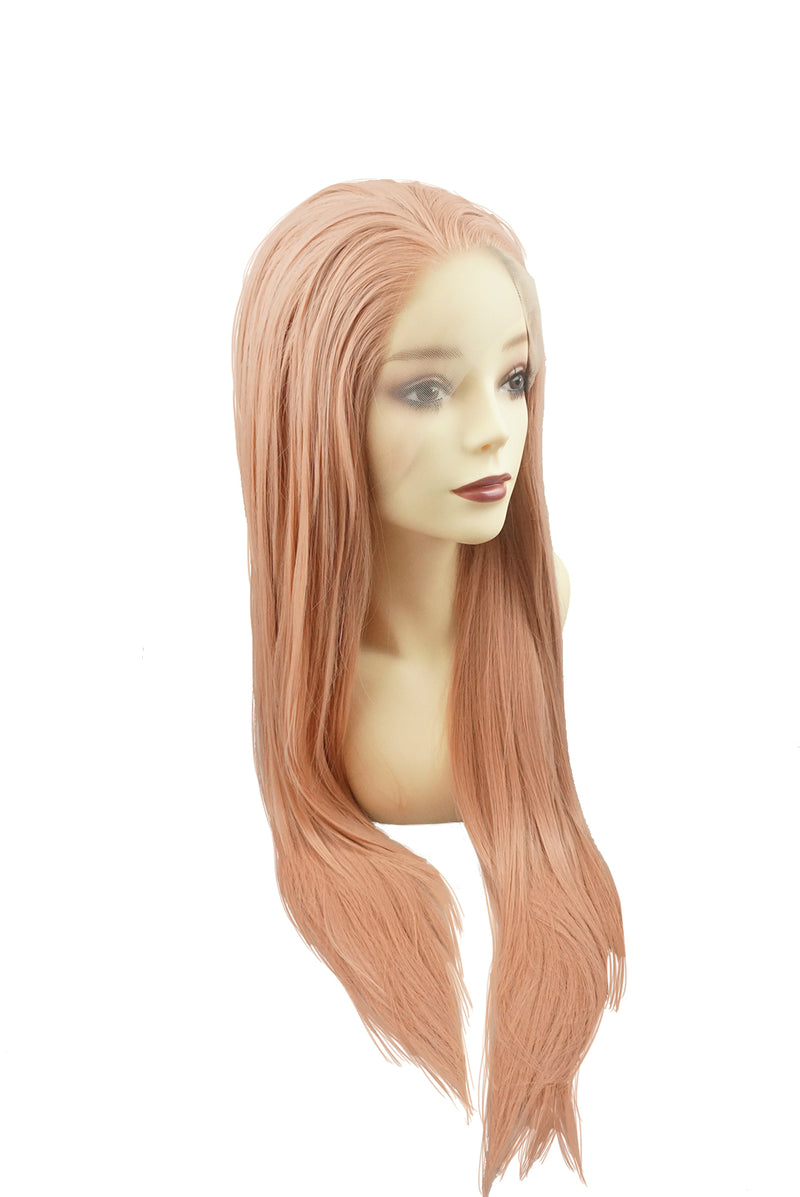 Salmon｜Synthetic Swiss Lace Front Wig mirrorpass.com