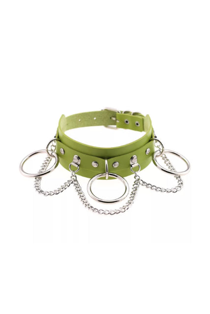 Punk choker with chains