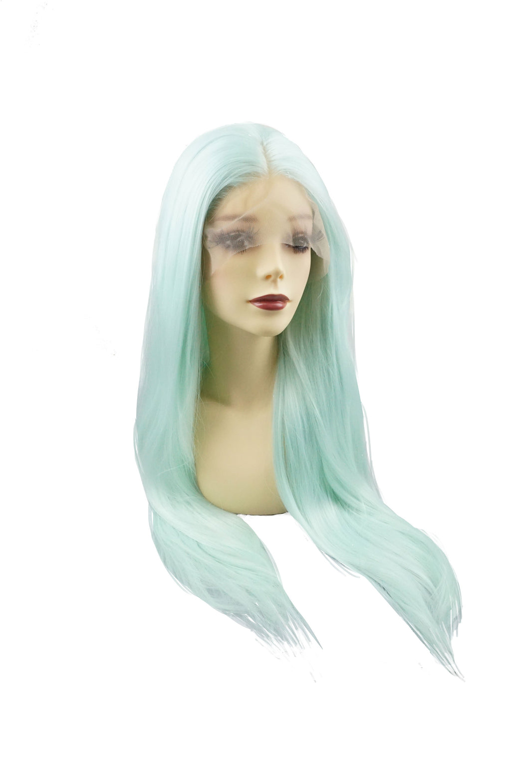 Aquamarine Crystal｜Synthetic Swiss Lace Front Wig 13*4 Mirrorpass.com