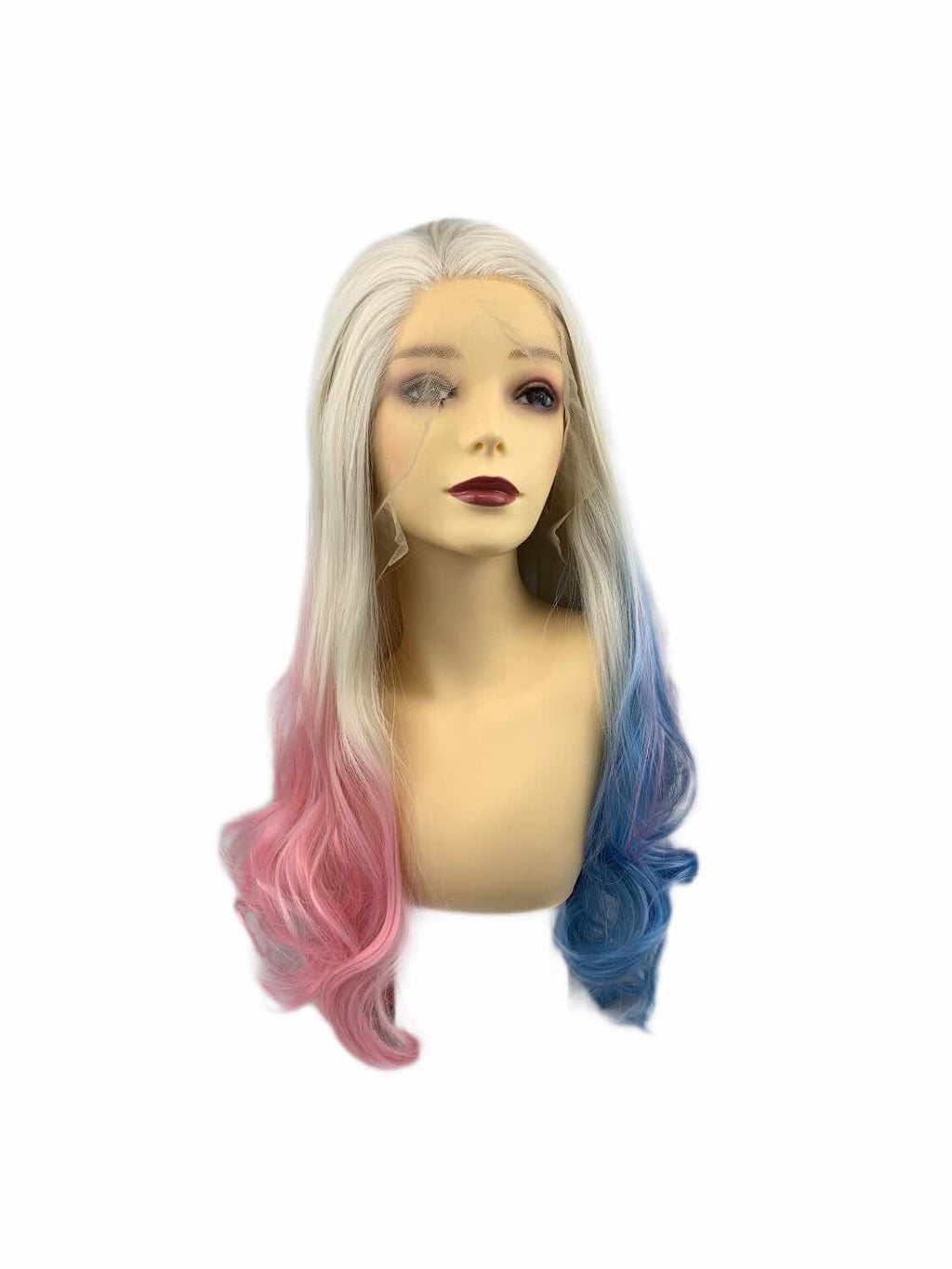 Harley Quinn｜synthetic swiss lace front wig 13*4 