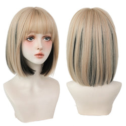 (Simple Packed) Lisa Bob | Rose Cap Heat-resistant Wig