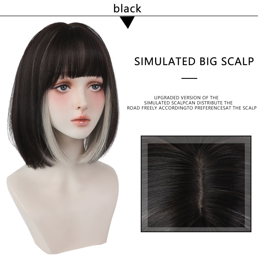 (Free Shipping) Lisa Bob | Rose Cap Heat-resistant Wig