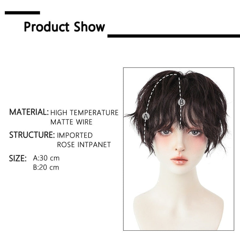 （Simple Packed) K-pop | rose cap heat-resistant wig