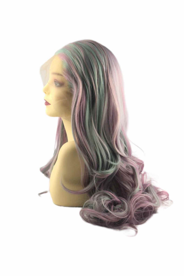 Aurora｜Synthetic Swiss Lace Front Wig