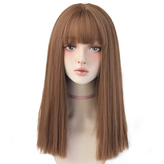 (Simple packed) Japanese doll | rose cap heat resistant wig