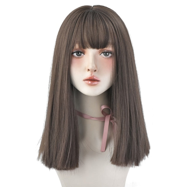 (Simple packed) Japanese doll | rose cap heat resistant wig