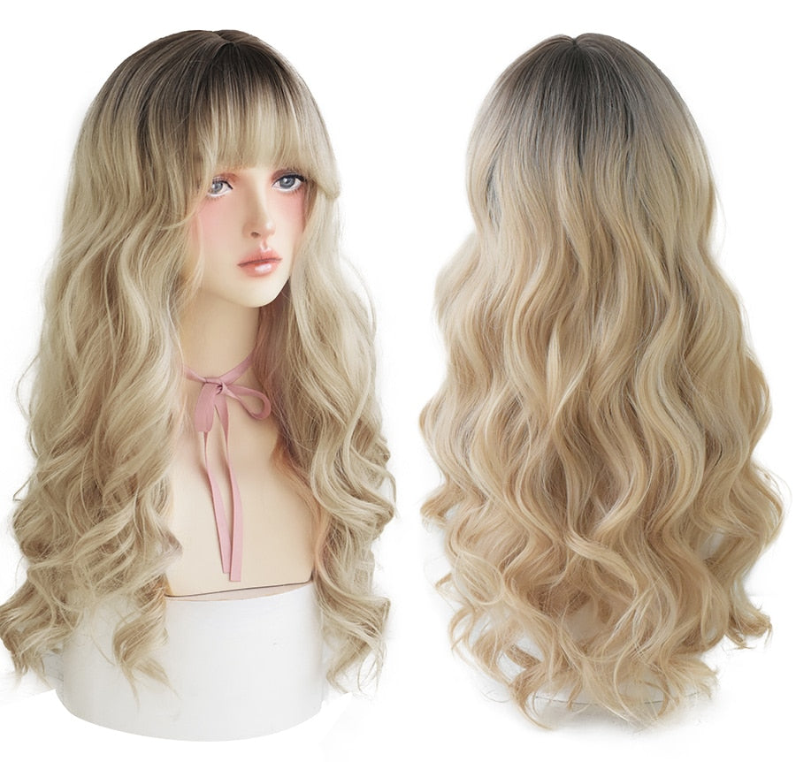 (Free Shipping) Jamie | ROSE CAP HEAT RESISTANT WIG