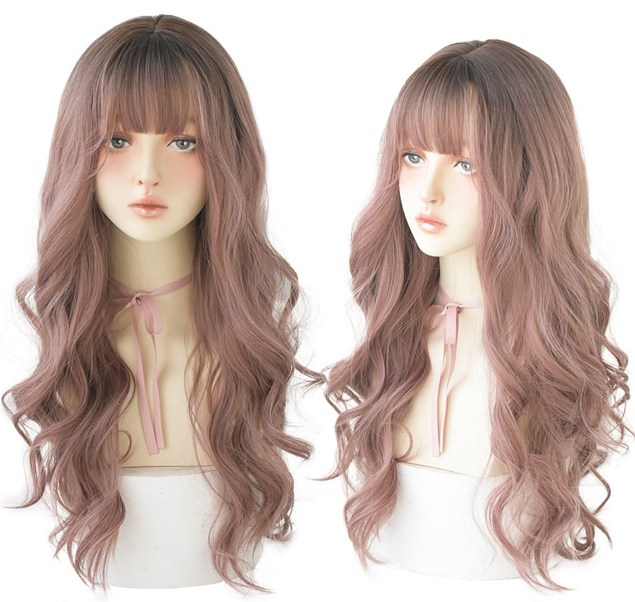 (Free Shipping) Jamie | ROSE CAP HEAT RESISTANT WIG