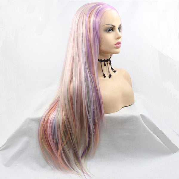 (Simple packed) Pastel｜Synthetic Swiss Lace Front Wig