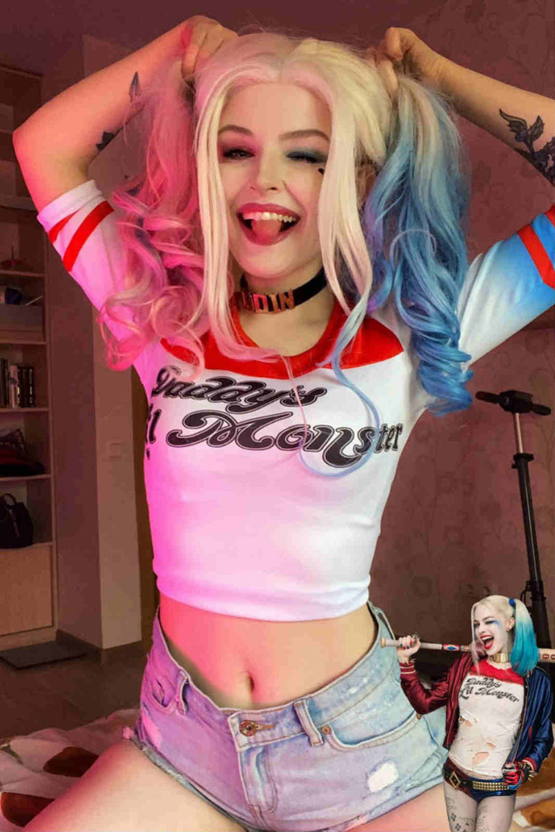 Harley Quinn｜Synthetic Swiss Lace Front Wig