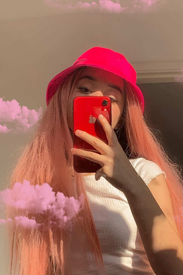Pink Punk｜Synthetic Swiss Lace Front Wig Mirrorpass.com